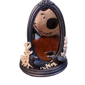 Yankee Candle Mirror Black Raven Night Halloween Decor Spooky Holder Whimsigoth